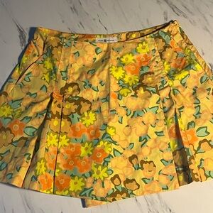 Floral Yellow and Orange Tory Burch skort